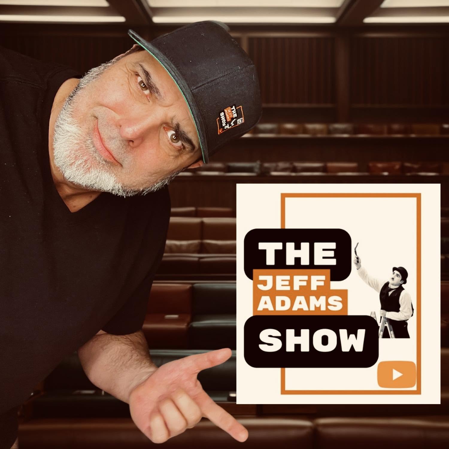 Jeff Adams with The Jeff Adams Show logo