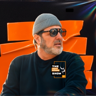 Jeff Adams promotional portrait in beanie and sunglasses